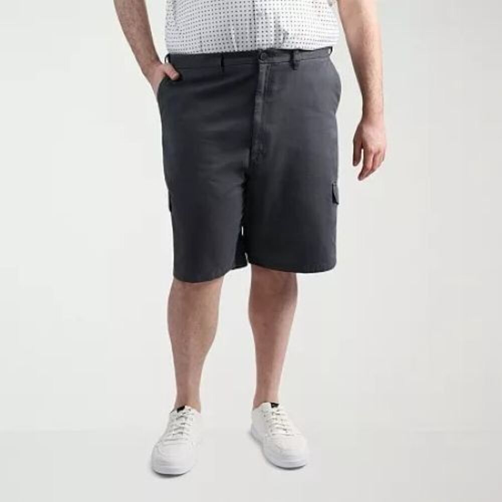 Haggar Cargo Shorts Mens 48 Gray 100% Cotton NEW
